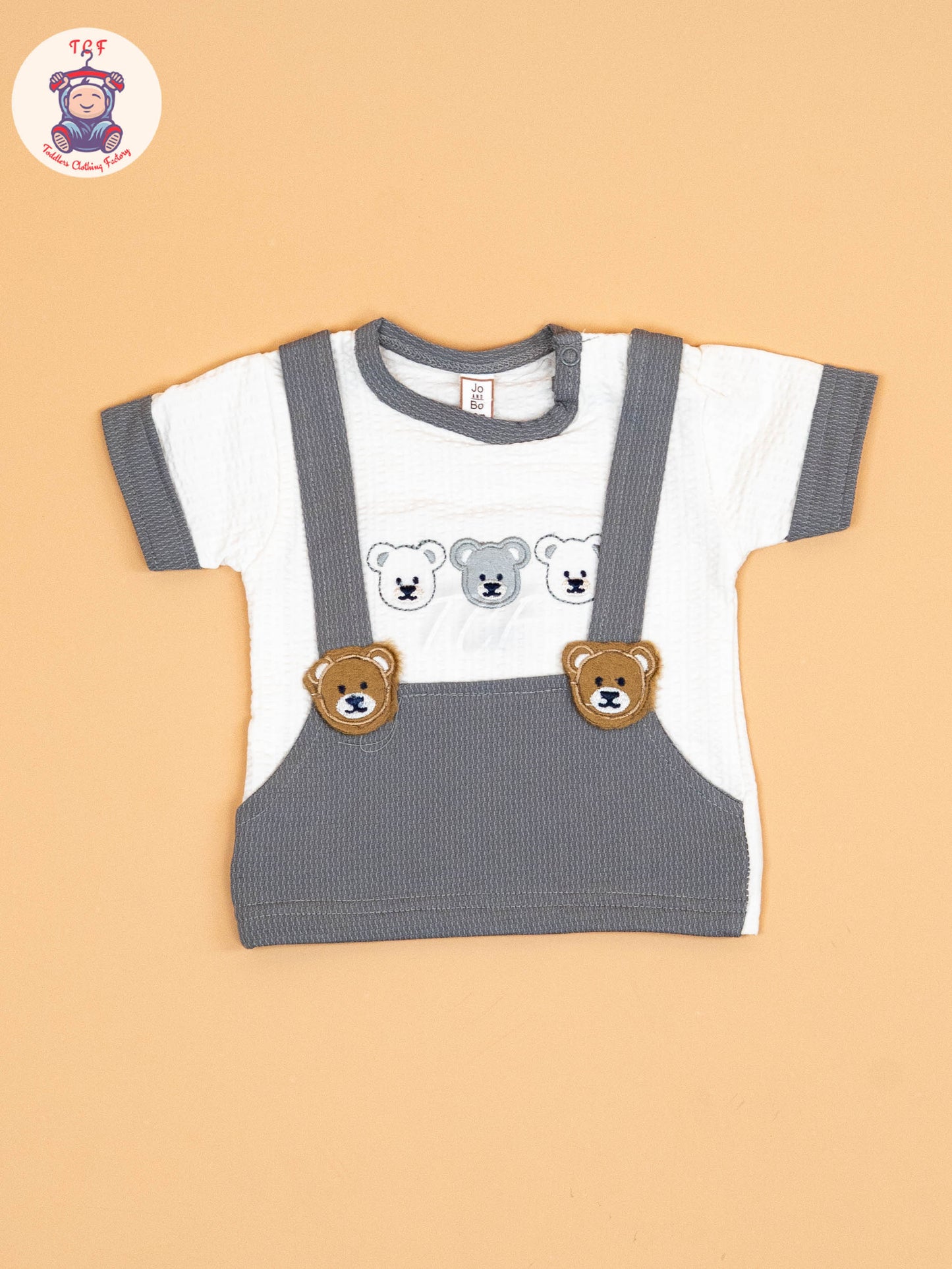 Grey & White  - T-Shirts & Shorts