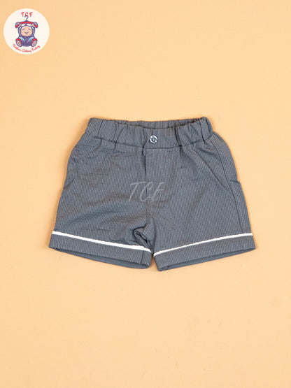 Grey & White  - T-Shirts & Shorts