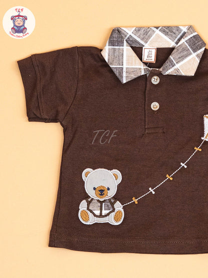 Brown   - T-Shirts & Shorts