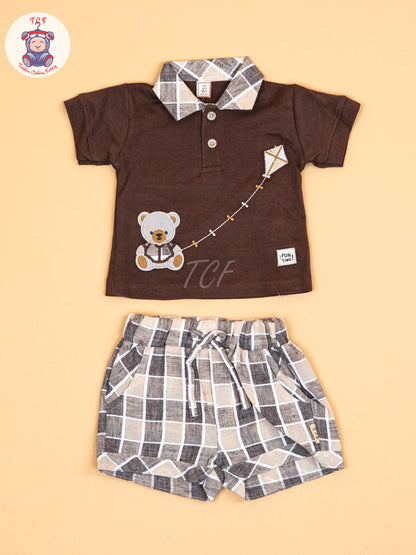 Brown   - T-Shirts & Shorts