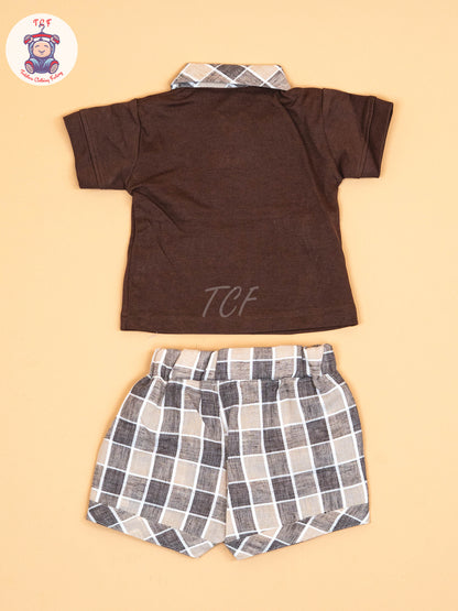 Brown   - T-Shirts & Shorts