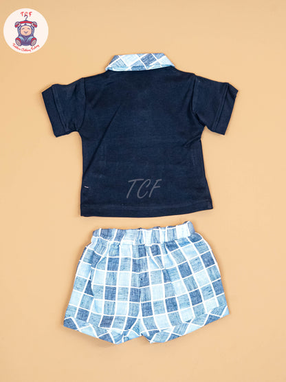 Navy Blue  - T-Shirts & Shorts