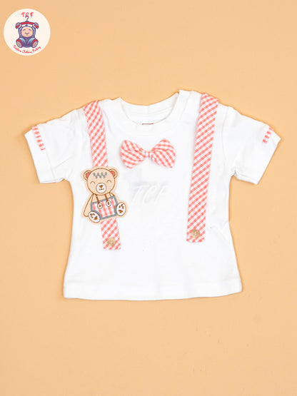 White & Pink - T-Shirts & Shorts