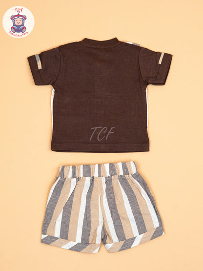 Brown - T-Shirts & Shorts