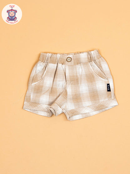 Cream -  Shirt With Shorts