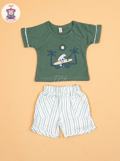 Green - T-Shirts & Shorts