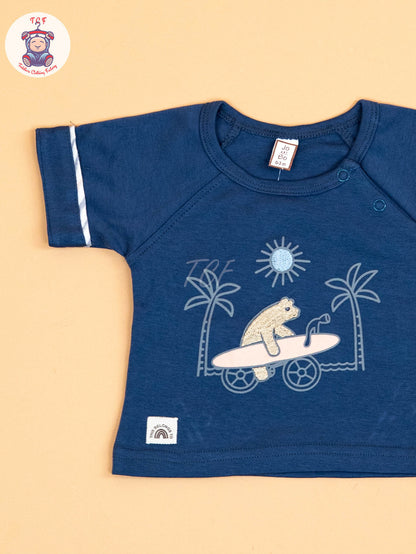 Navy Blue  - T-Shirts & Shorts