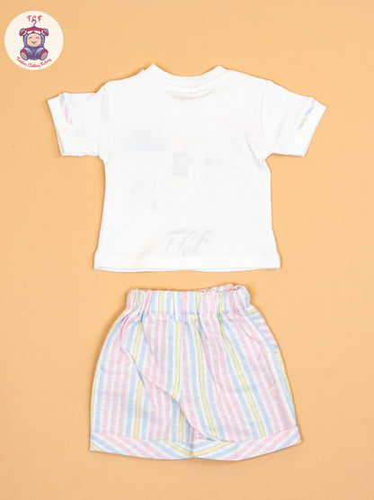 White  - T-Shirts & Shorts