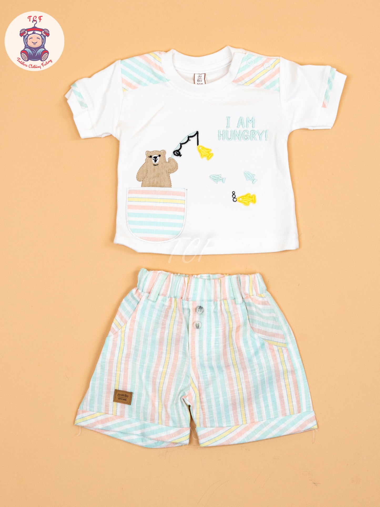 Green & White  - T-Shirts & Shorts