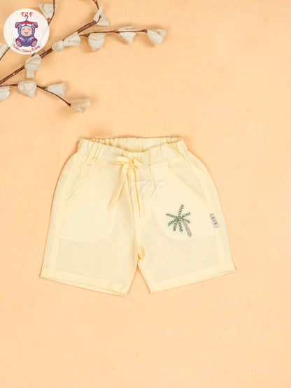 Yellow -  Boys Readymade Cotton Shirts & Shorts