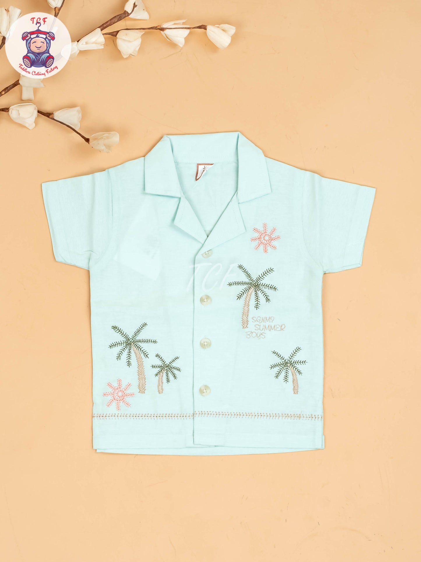 Green -  Boys Readymade Cotton Shirts & Shorts