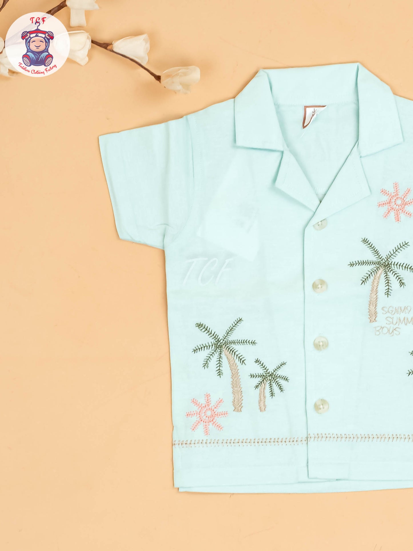 Green -  Boys Readymade Cotton Shirts & Shorts