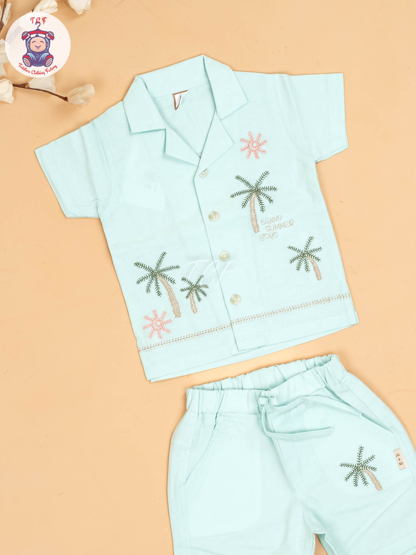 Green -  Boys Readymade Cotton Shirts & Shorts