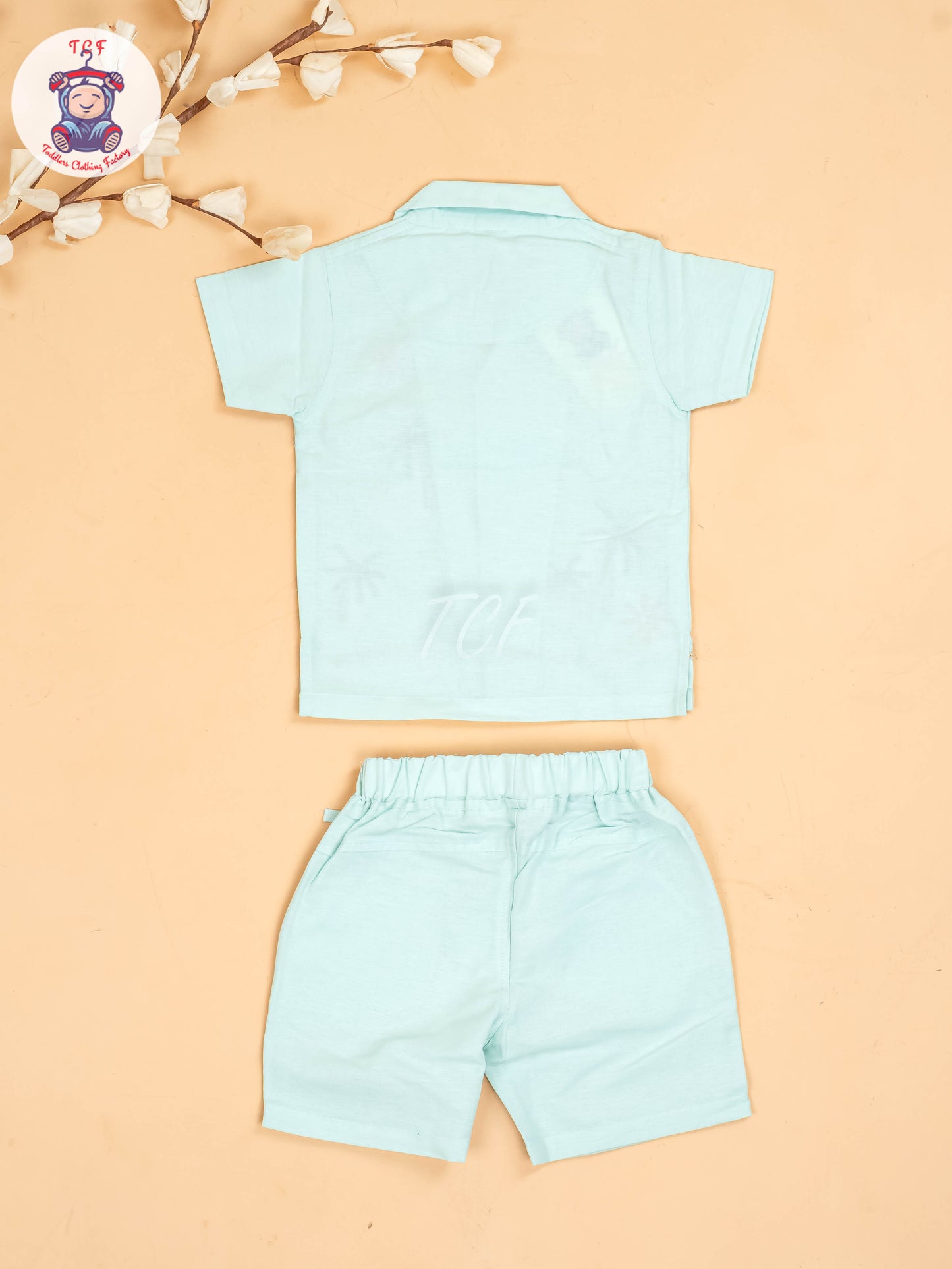 Green -  Boys Readymade Cotton Shirts & Shorts