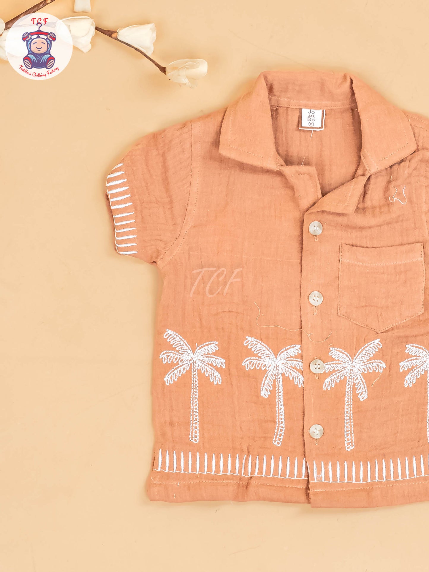 Brown -  Boys Readymade Cotton Shirts & Shorts