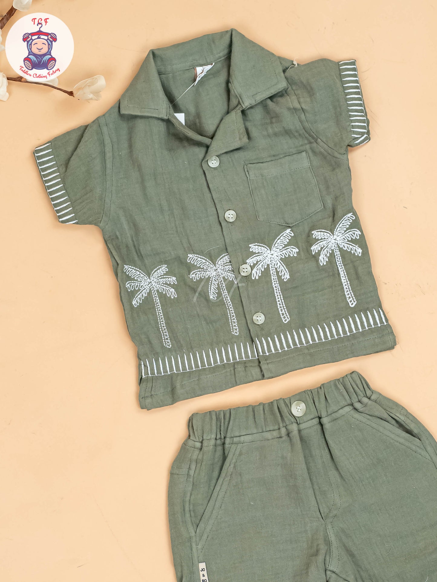 Brown -  Boys Readymade Cotton Shirts & Shorts