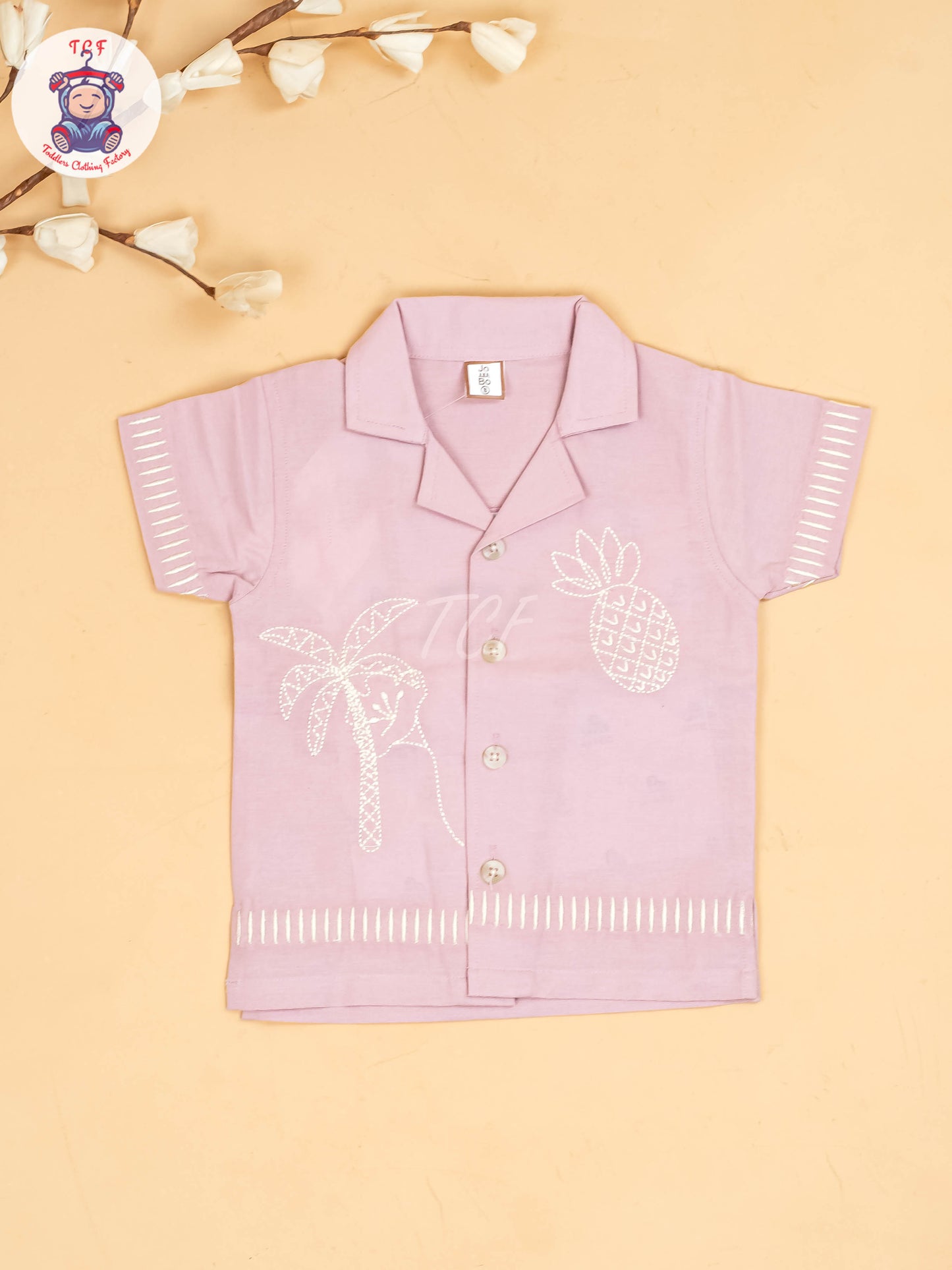 Onion Pink -  Boys Readymade Cotton Shirts & Shorts