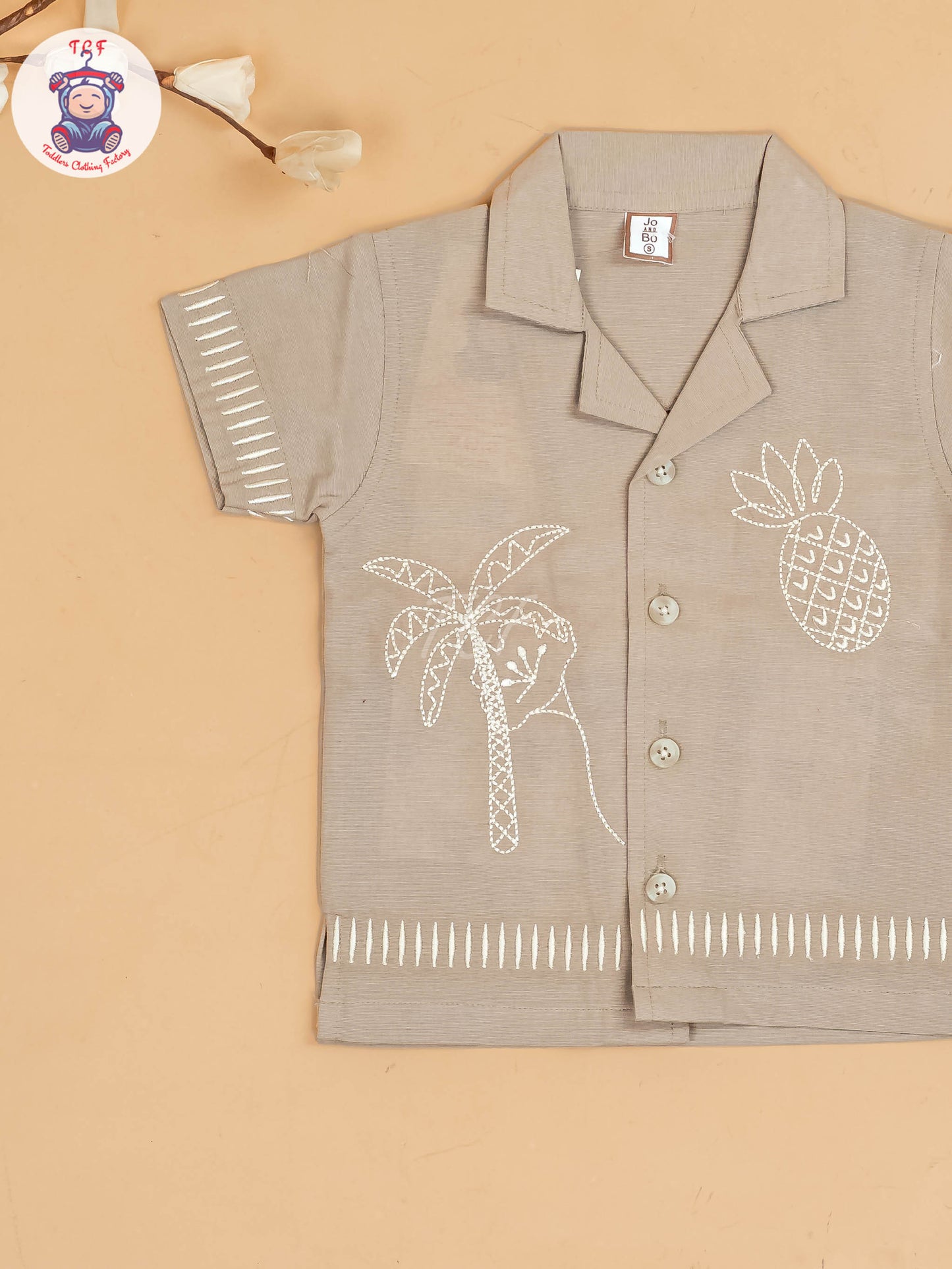 Chocolate Brown -  Boys Readymade Cotton Shirts & Shorts