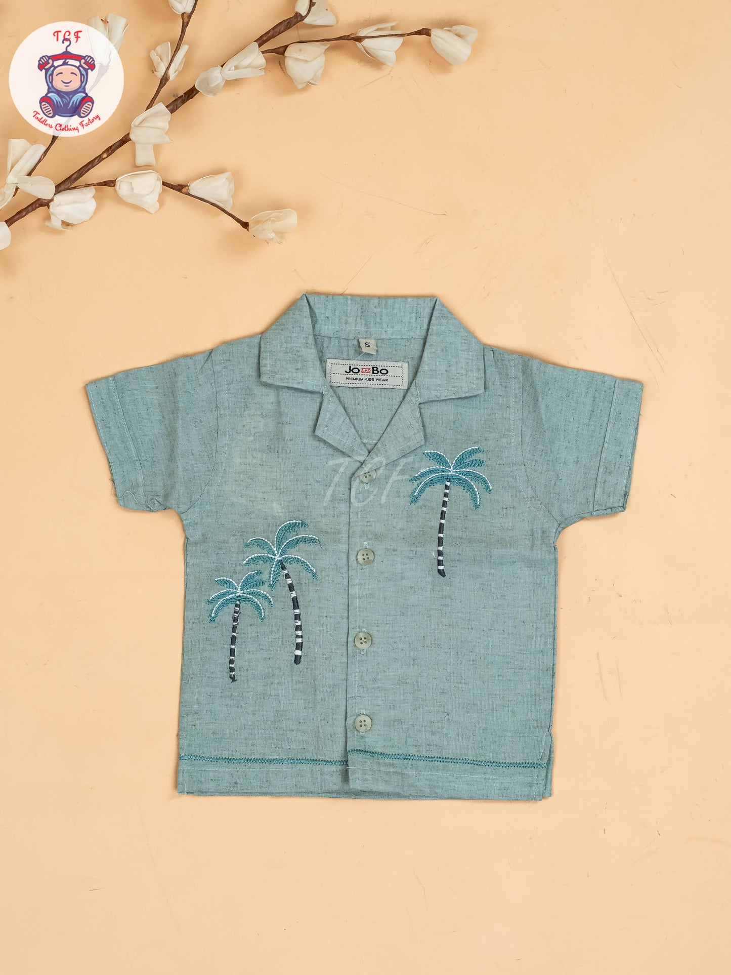 Blue -  Boys Readymade Cotton Shirts & Shorts