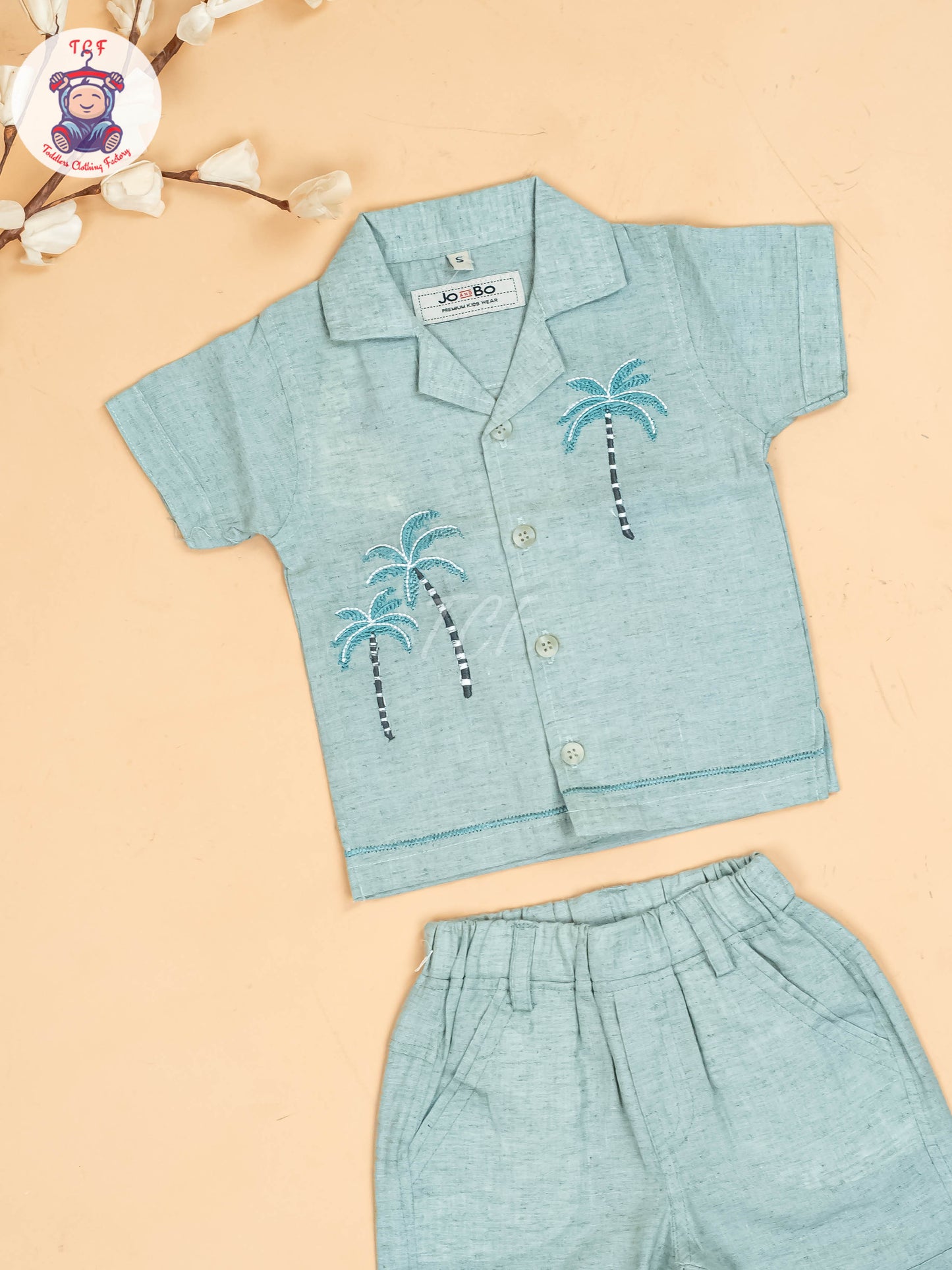 Blue -  Boys Readymade Cotton Shirts & Shorts