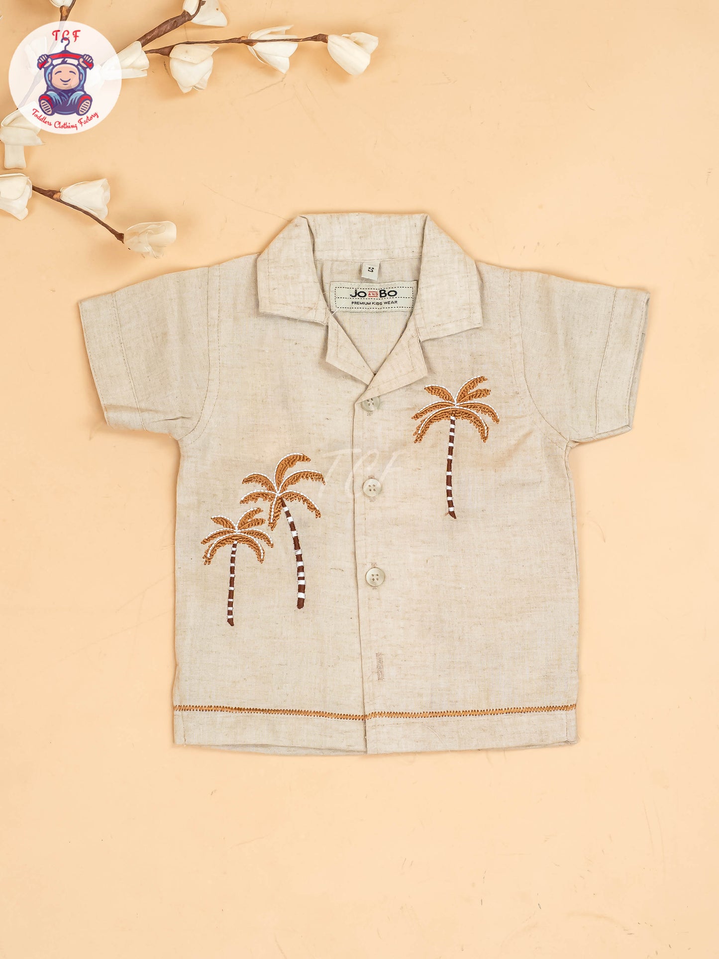 Chocolate Brown -  Boys Readymade Cotton Shirts & Shorts