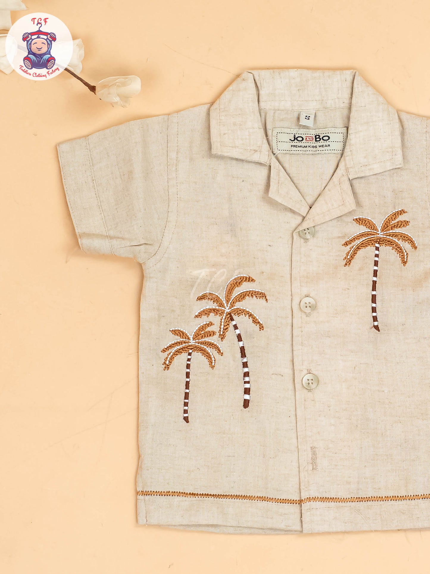 Chocolate Brown -  Boys Readymade Cotton Shirts & Shorts