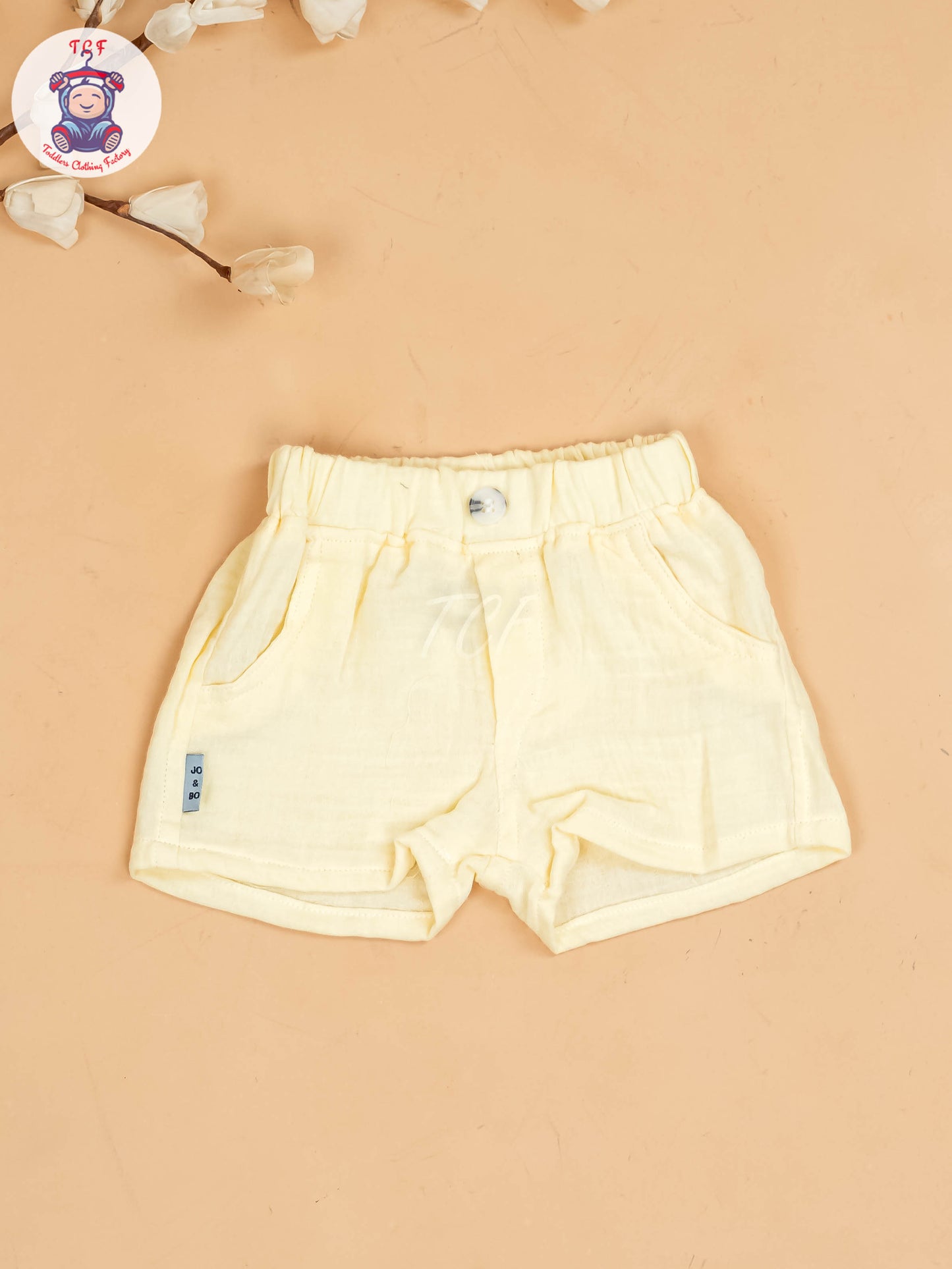 Yellow -  Boys Muslin Readymade Cotton Shirts & Shorts