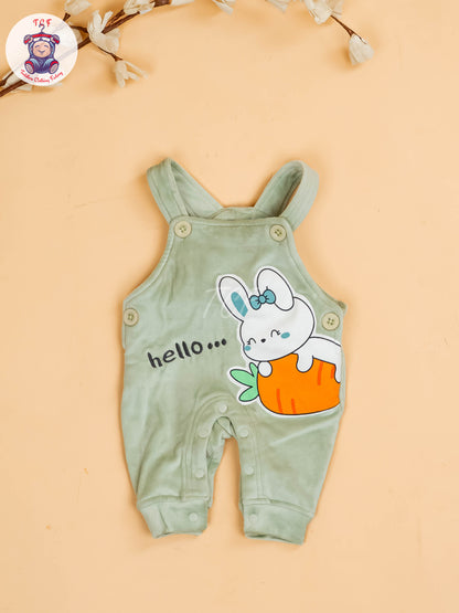 Green - Carrot & Rabbit Jumpsuits