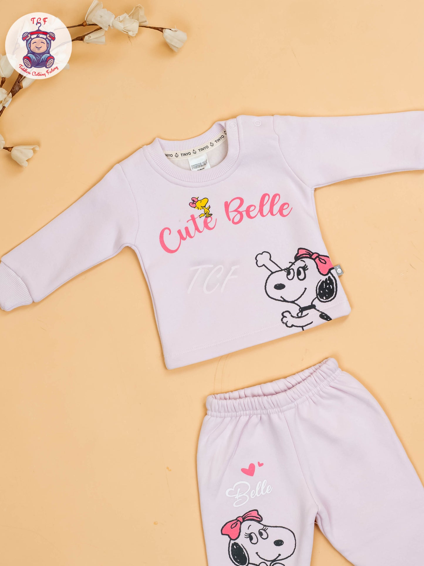 Peach - Boys Readymade T-Shirts & Pants