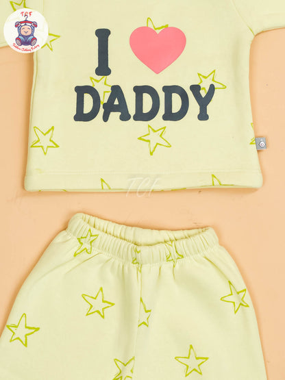 Dark Green - I Love Daddy T-Shirts & Pants