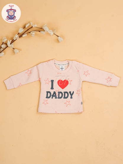 Peach - I Love Daddy T-Shirts & Pants