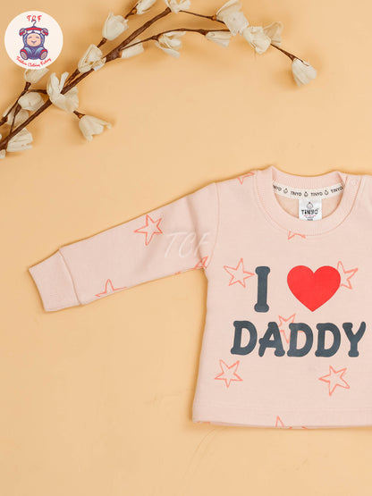 Peach - I Love Daddy T-Shirts & Pants