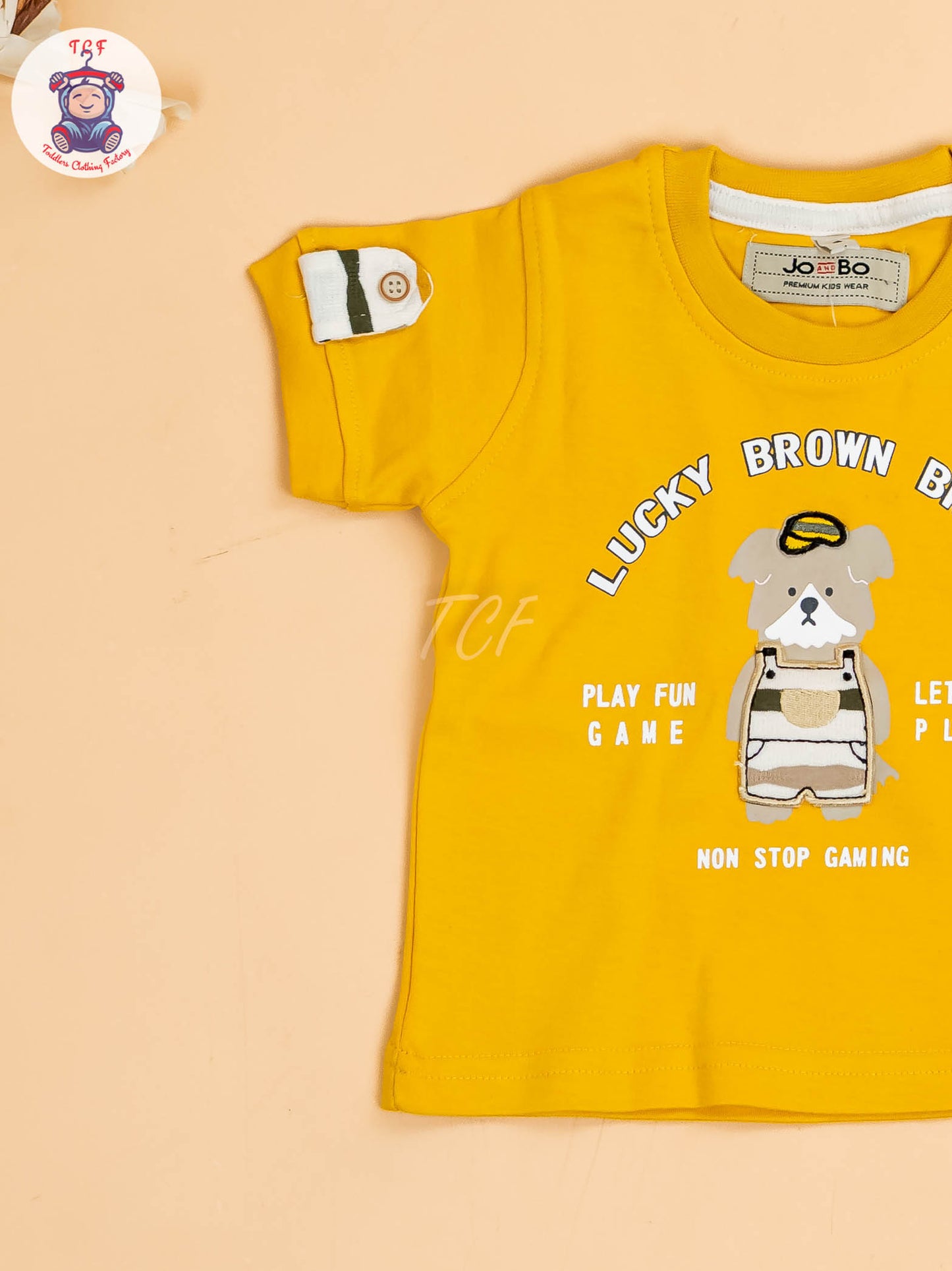 Yellow & Beige - T-Shirts & Suspender Sets