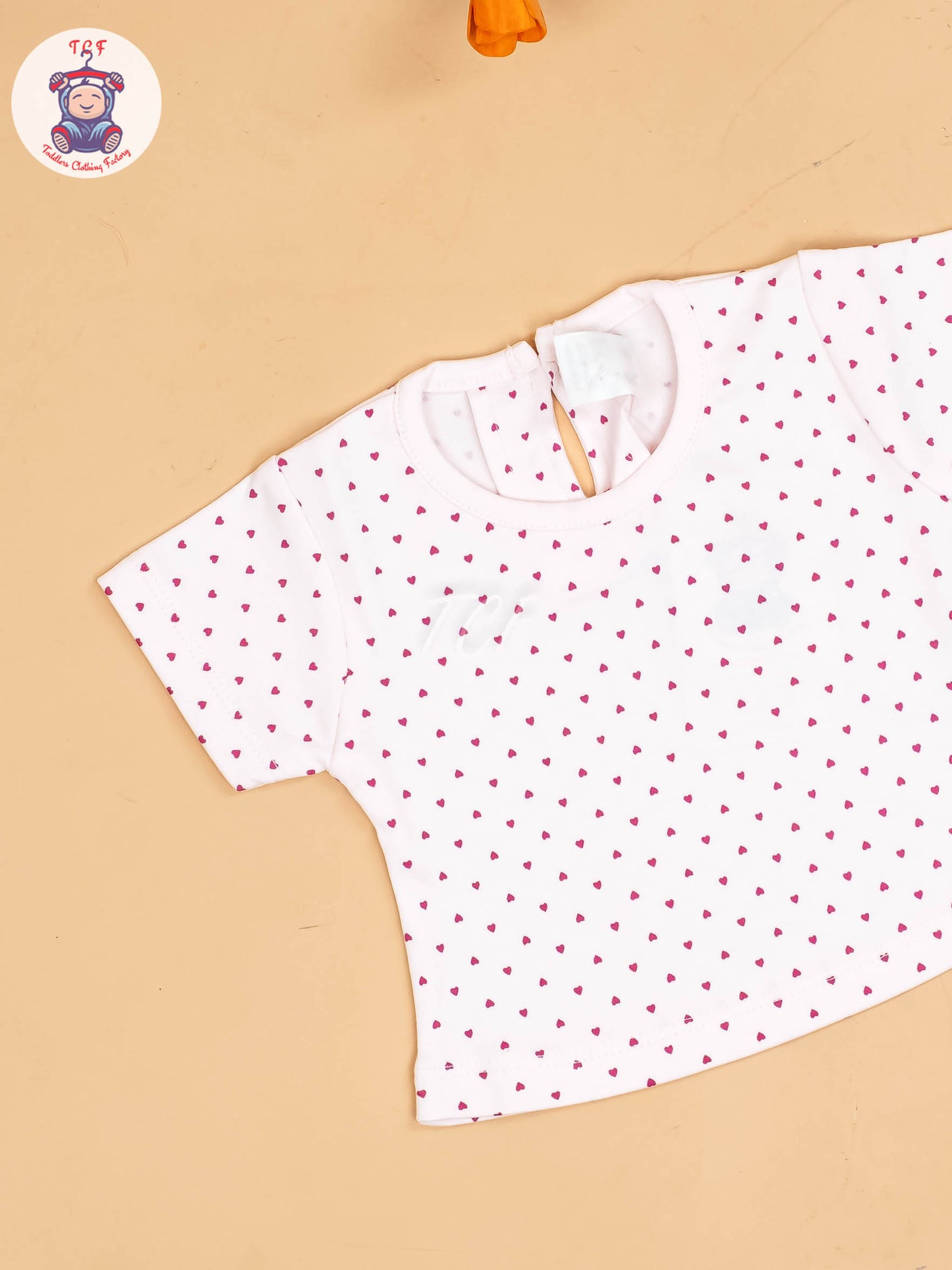 Pink & White - Girls Printed Casual Frocks
