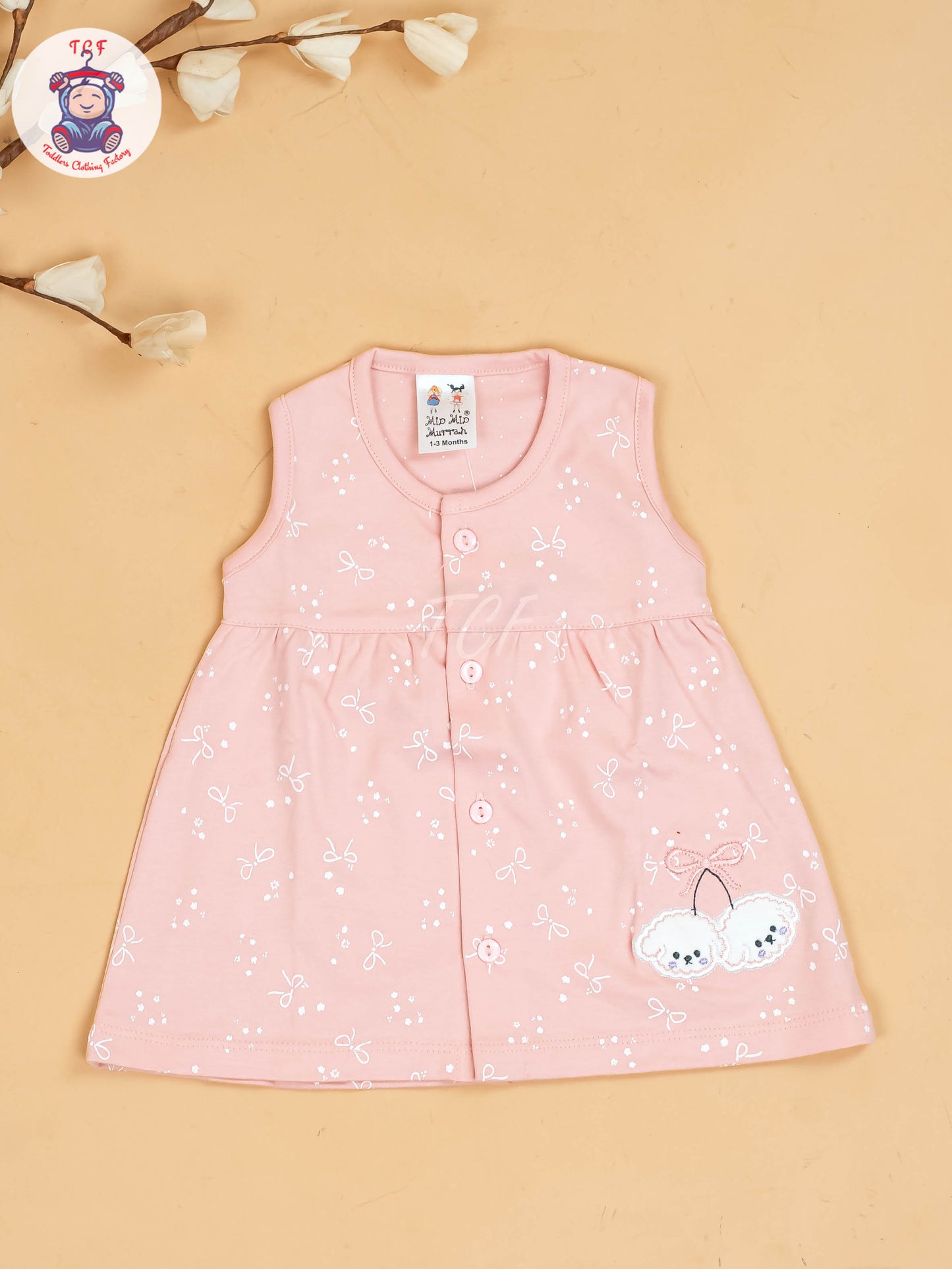 Onion Pink -Girls Printed Ethnic Frocks