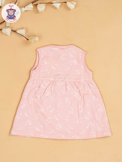 Onion Pink -Girls Printed Ethnic Frocks