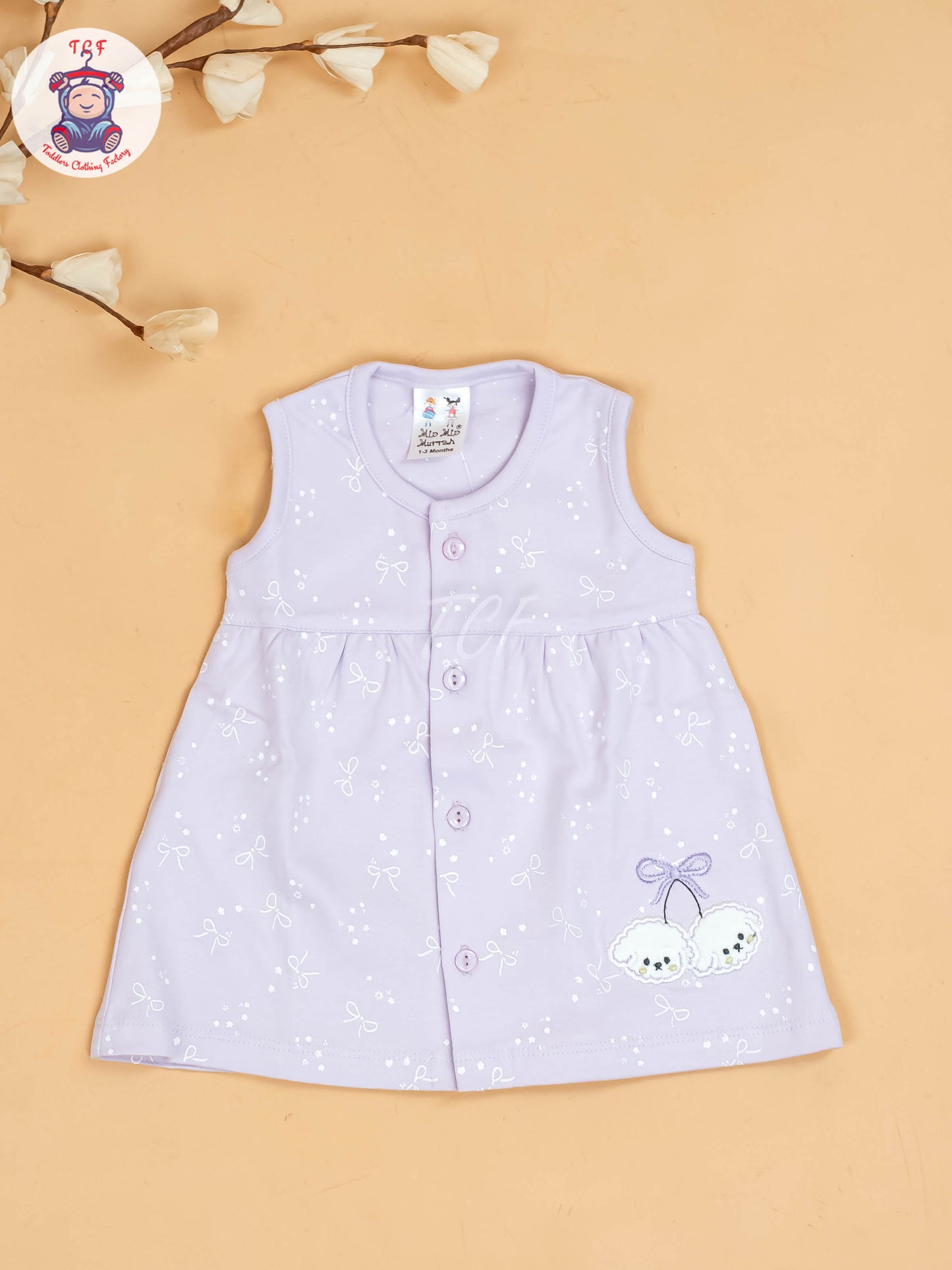 Purple - Girls Printed Ethnic Frocks