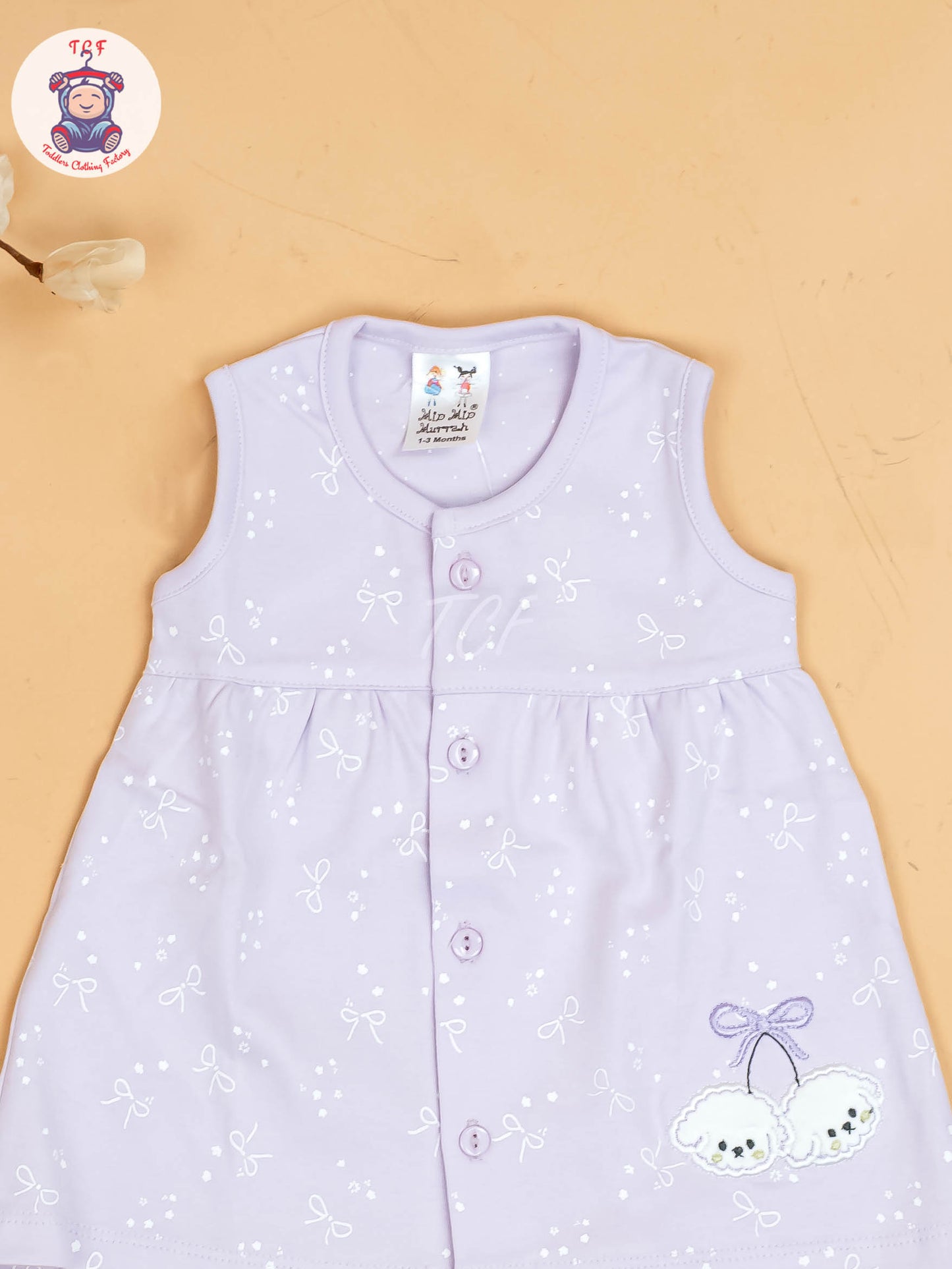 Purple - Girls Printed Ethnic Frocks