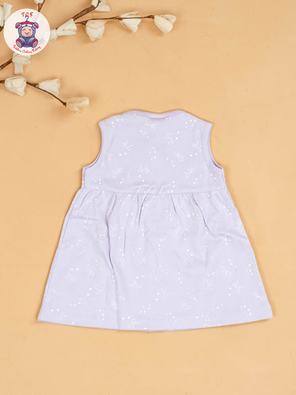 Purple - Girls Printed Ethnic Frocks