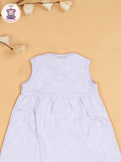 Purple - Girls Printed Ethnic Frocks