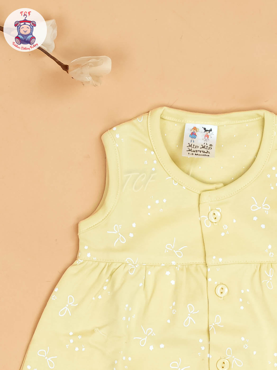 Yellow - Girls Printed Ethnic Frocks