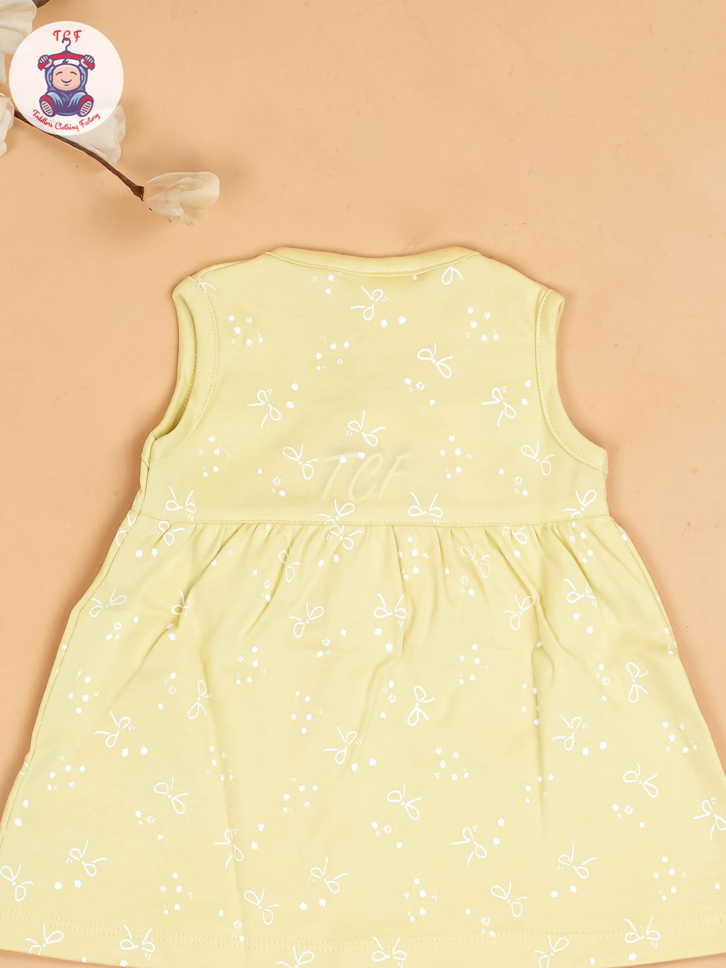 Yellow - Girls Printed Ethnic Frocks