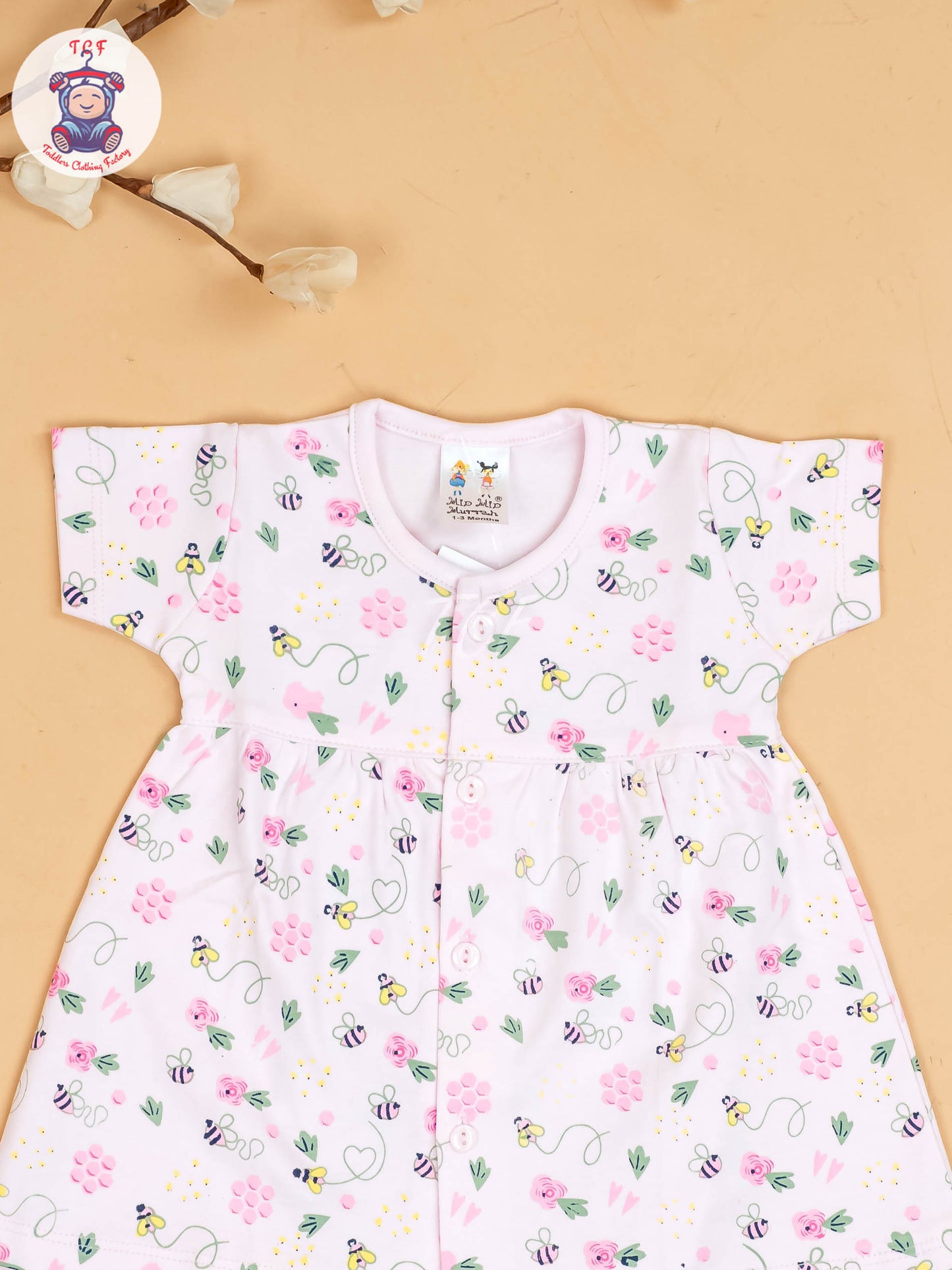 Pink - Girls Printed Ethnic Frocks