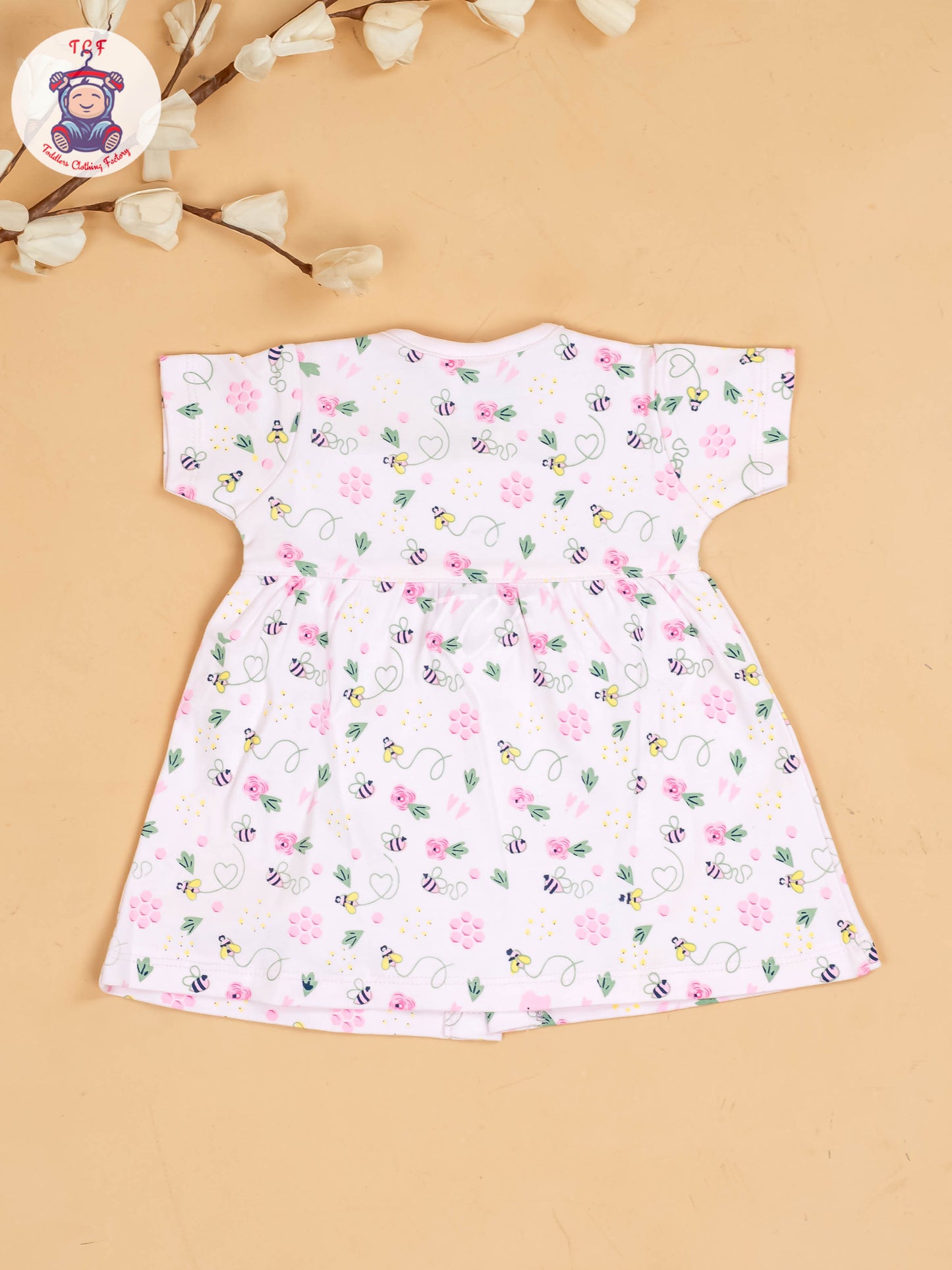 Pink - Girls Printed Ethnic Frocks