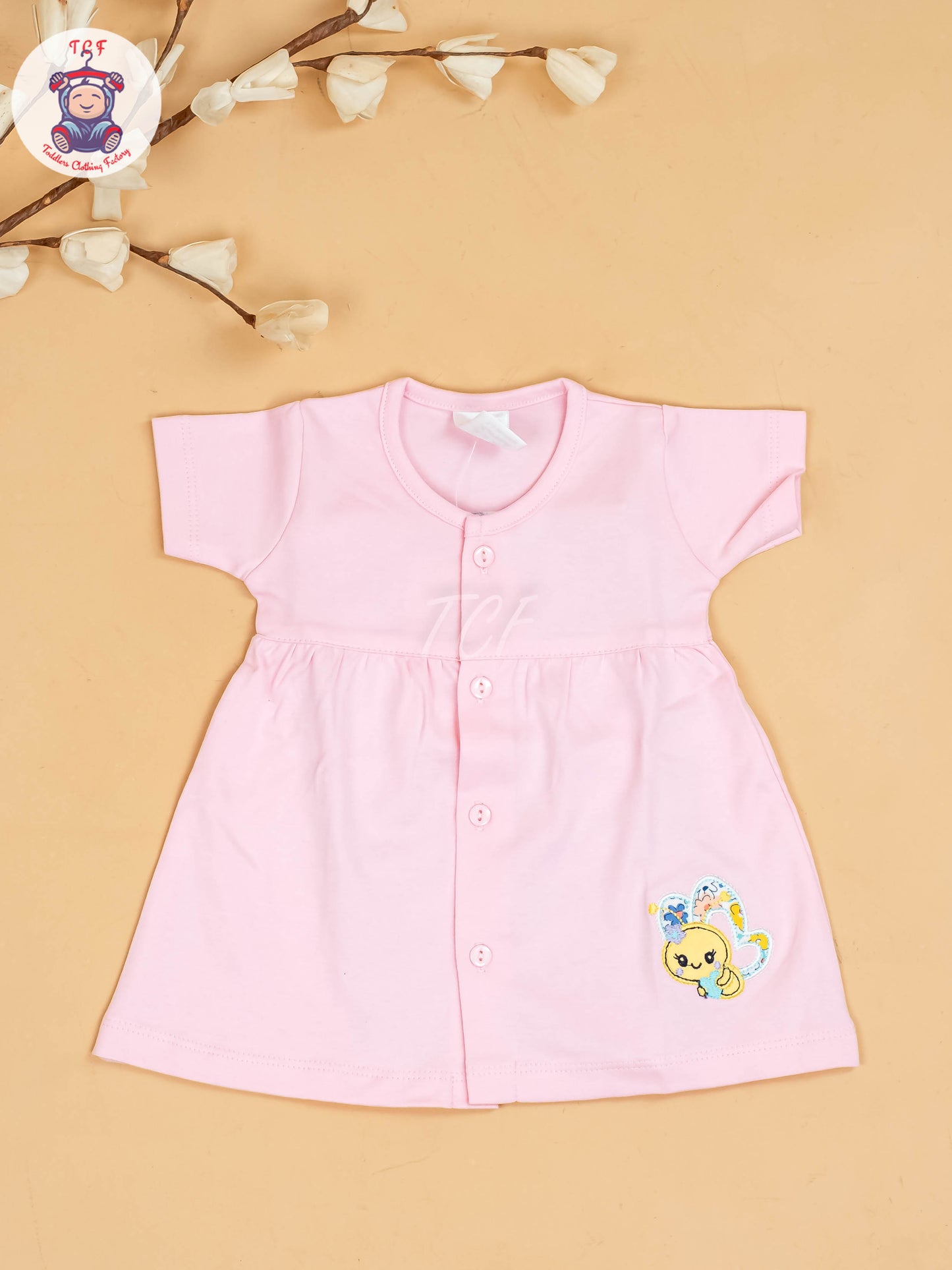 Pink - Girls Printed Ethnic Frocks