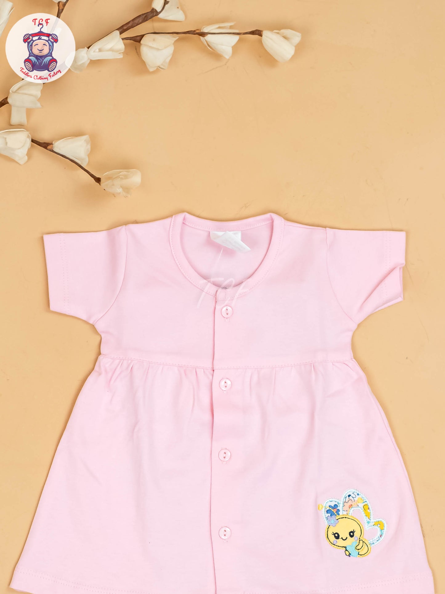 Pink - Girls Printed Ethnic Frocks