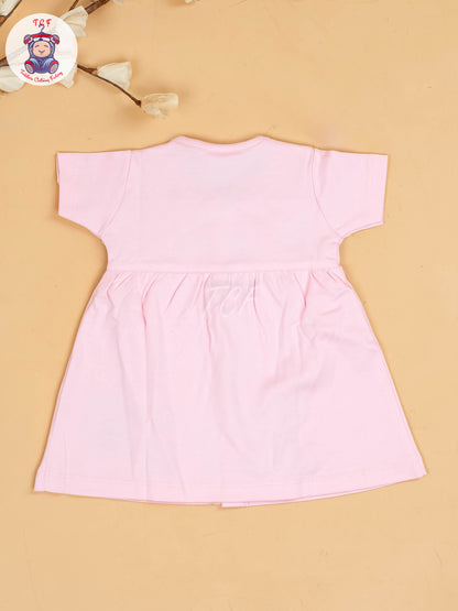 Pink - Girls Printed Ethnic Frocks