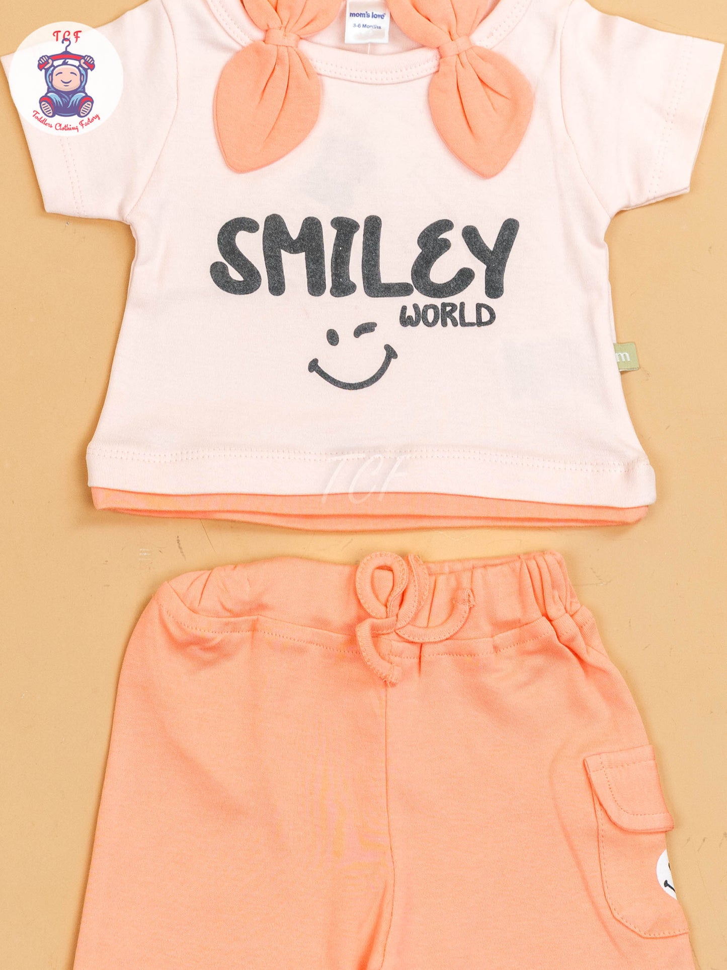 Peach - Girls T-Shirts & Shorts