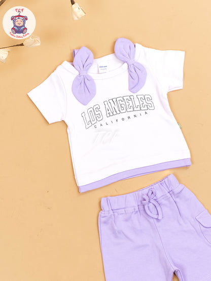 Lavender - Girls T-Shirts & Shorts