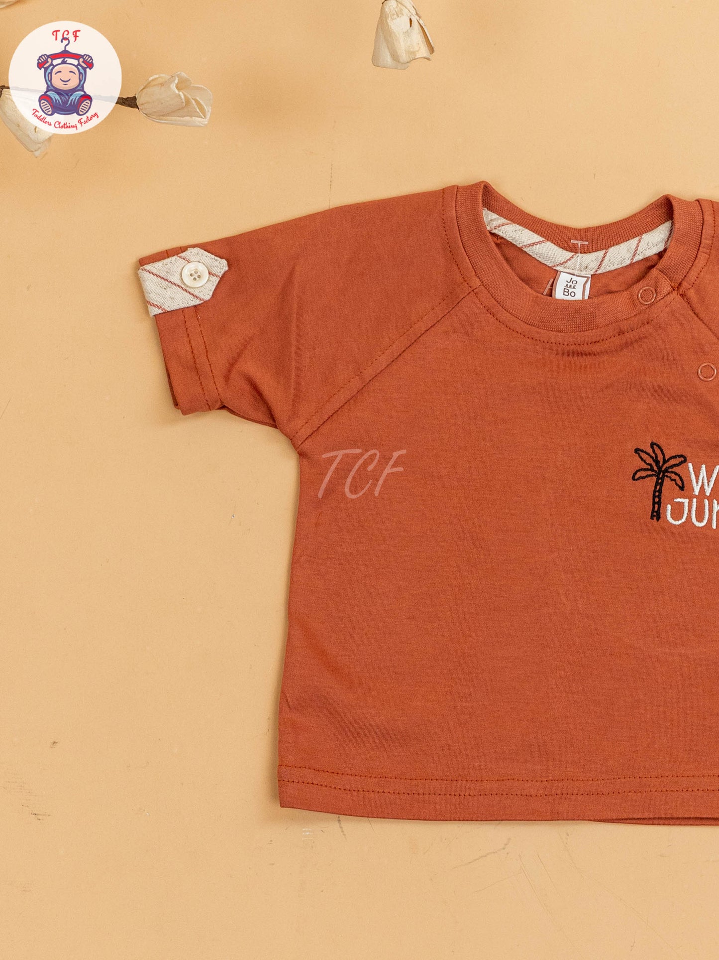 Rust & Beige - Girls T-Shirts & Shorts